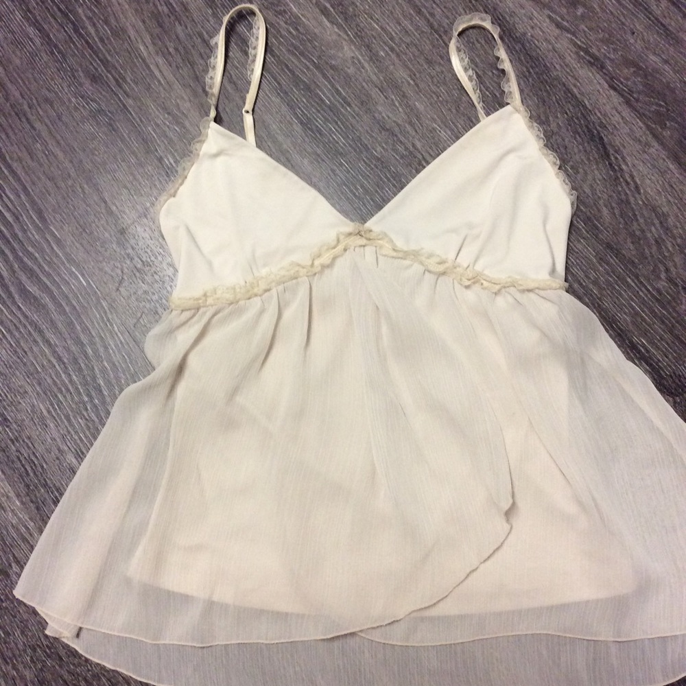 Express Baby Doll Mesh Cami Top